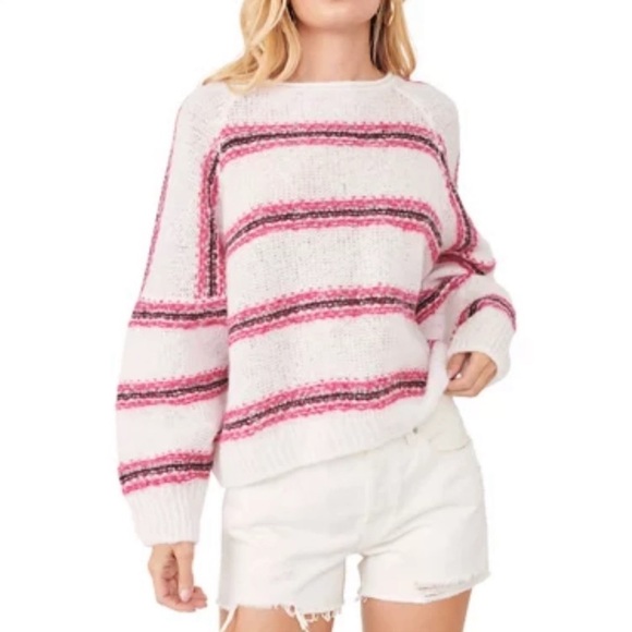 Free People Hockley striped alpaca oversize lightweight sweater - Picture 8 of 14